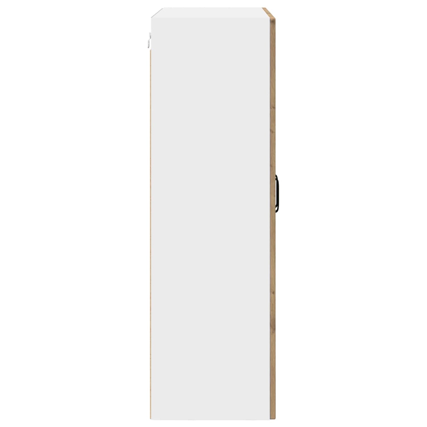 vidaXL Wall Glass Cabinet PORTO Artisan Oak 80 x 31 x 100 cm