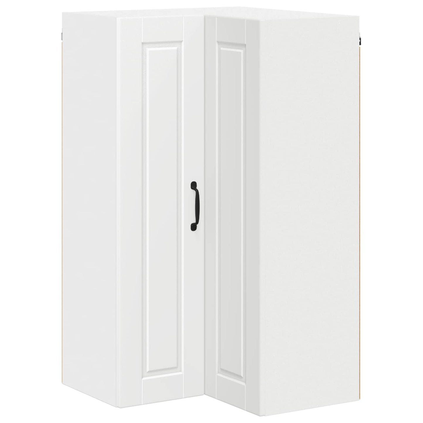 vidaXL Wall Corner Cabinet PORTO White 57 x 57 x 100 cm