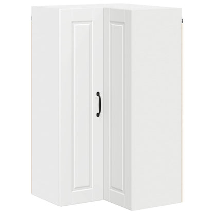 vidaXL Wall Corner Cabinet PORTO White 57 x 57 x 100 cm