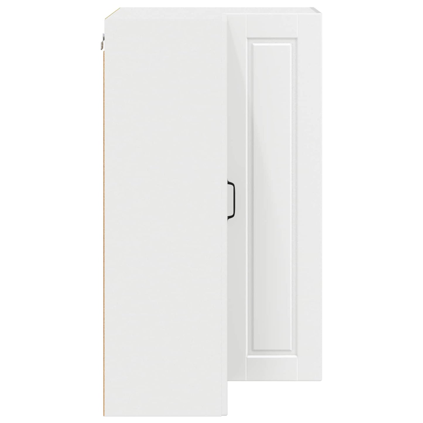 vidaXL Wall Corner Cabinet PORTO White 57 x 57 x 100 cm