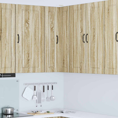 vidaXL Wall Corner Cabinet PORTO Sonoma Oak 57 x 57 x 100 cm