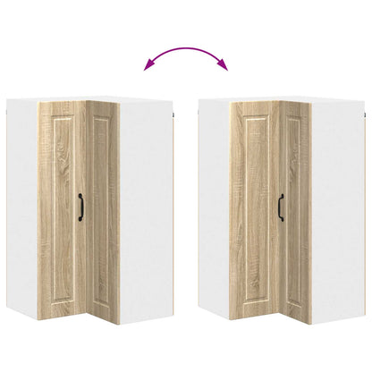 vidaXL Wall Corner Cabinet PORTO Sonoma Oak 57 x 57 x 100 cm