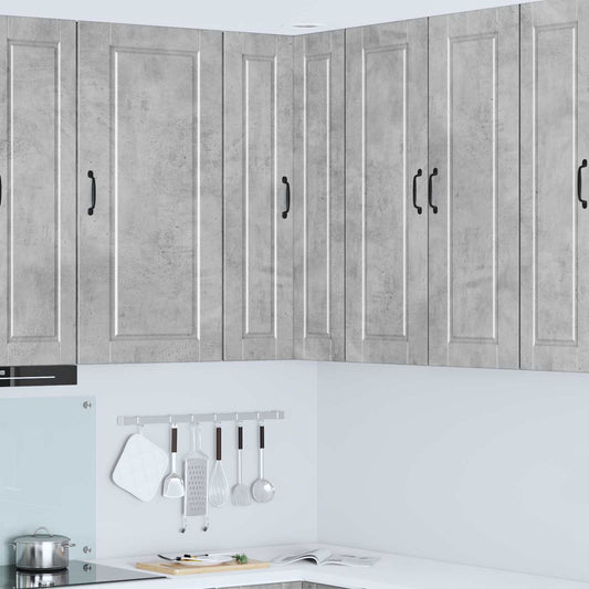 vidaXL Wall Corner Cabinet PORTO Concrete Grey 57 x 57 x 100 cm
