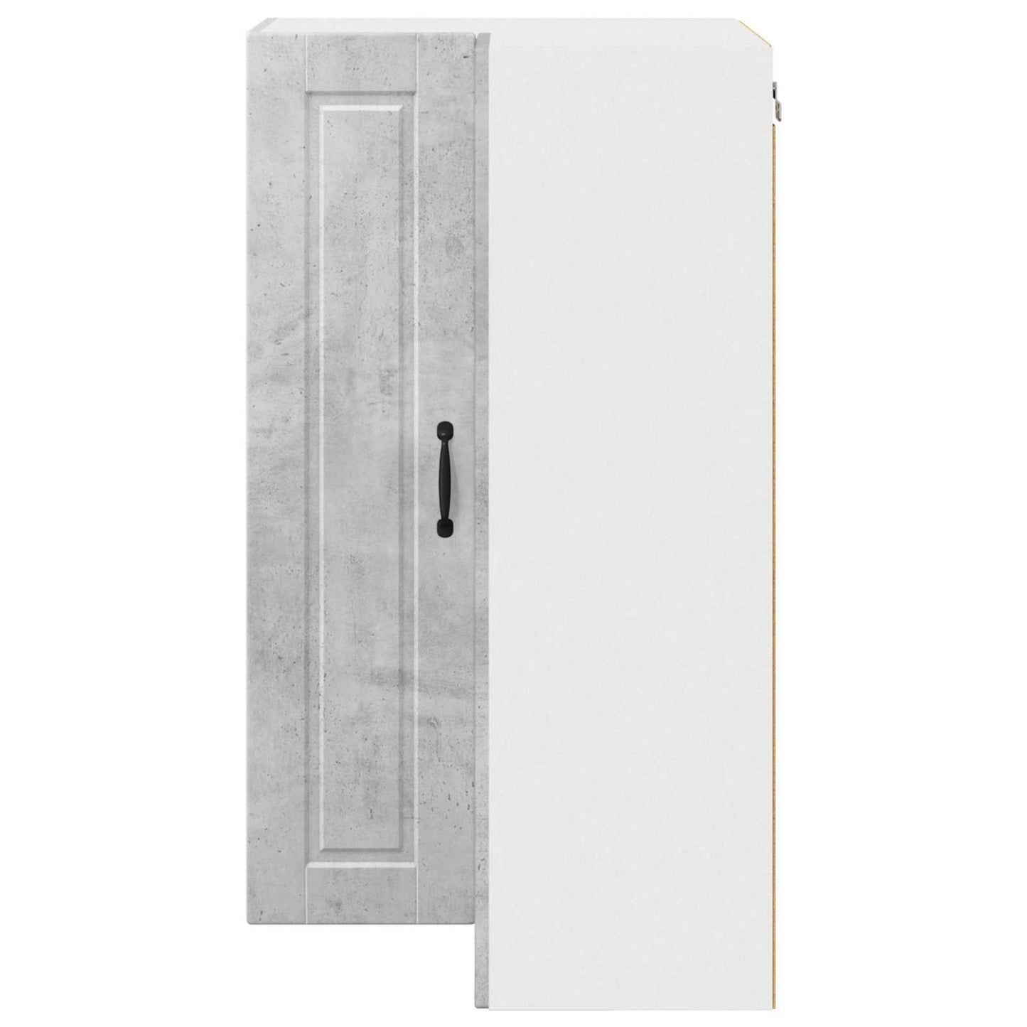 vidaXL Wall Corner Cabinet PORTO Concrete Grey 57 x 57 x 100 cm