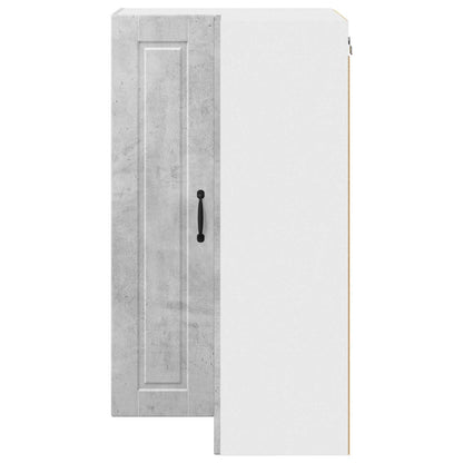 vidaXL Wall Corner Cabinet PORTO Concrete Grey 57 x 57 x 100 cm