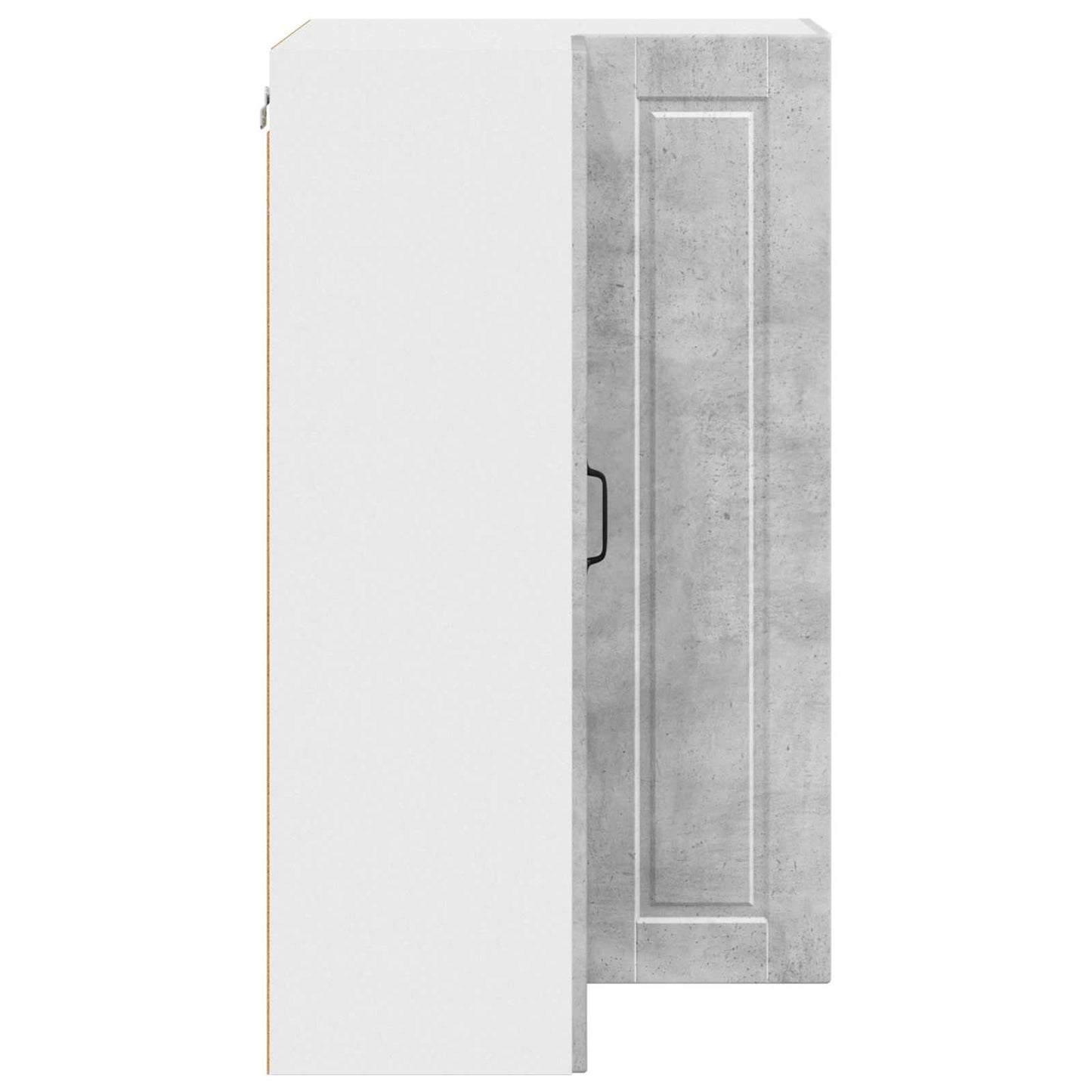 vidaXL Wall Corner Cabinet PORTO Concrete Grey 57 x 57 x 100 cm