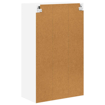 vidaXL Wall Glass Cabinet PORTO White 60 x 31 x 100 cm Engineered Wood
