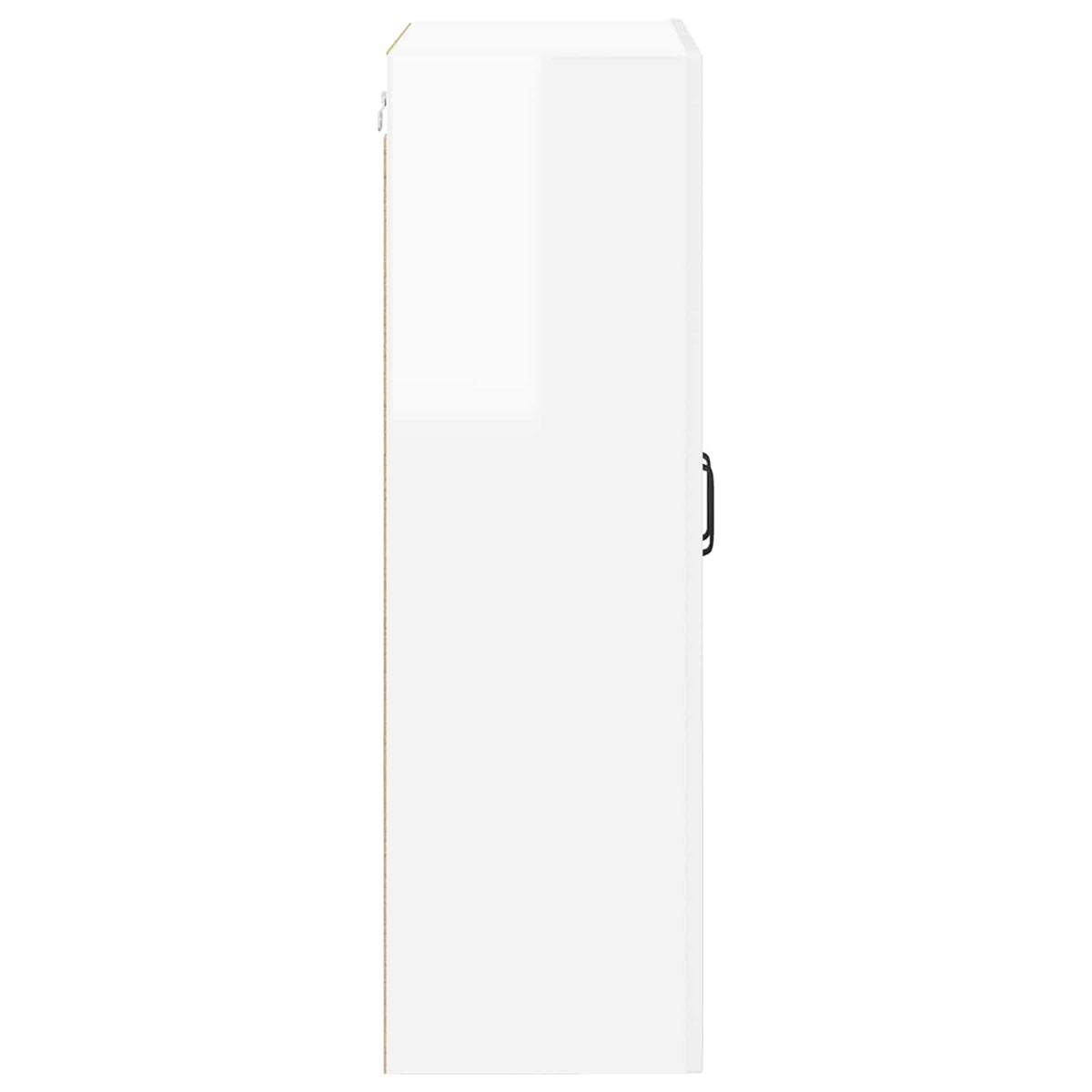 vidaXL Wall Glass Cabinet PORTO High Gloss White 60 x 31 x 100 cm