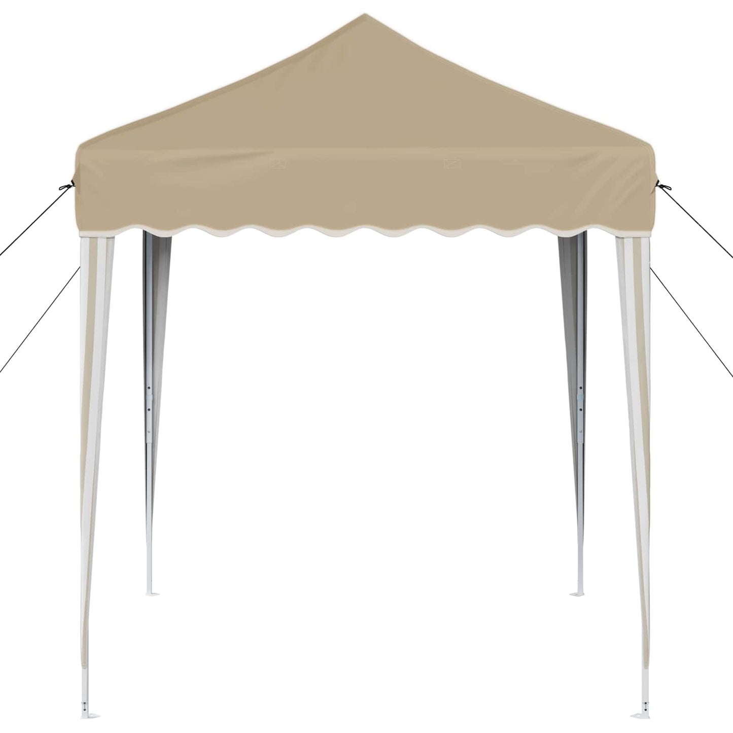 vidaXL Pop-up Party Tent 195 x 195 x 245 cm Cream Oxford Fabric