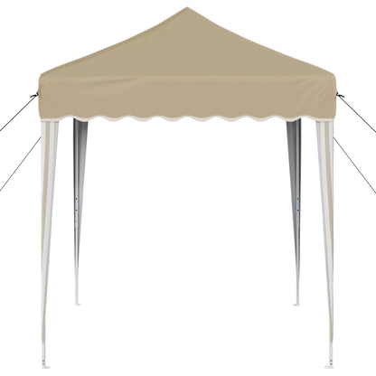 vidaXL Pop-up Party Tent 195 x 195 x 245 cm Cream Oxford Fabric