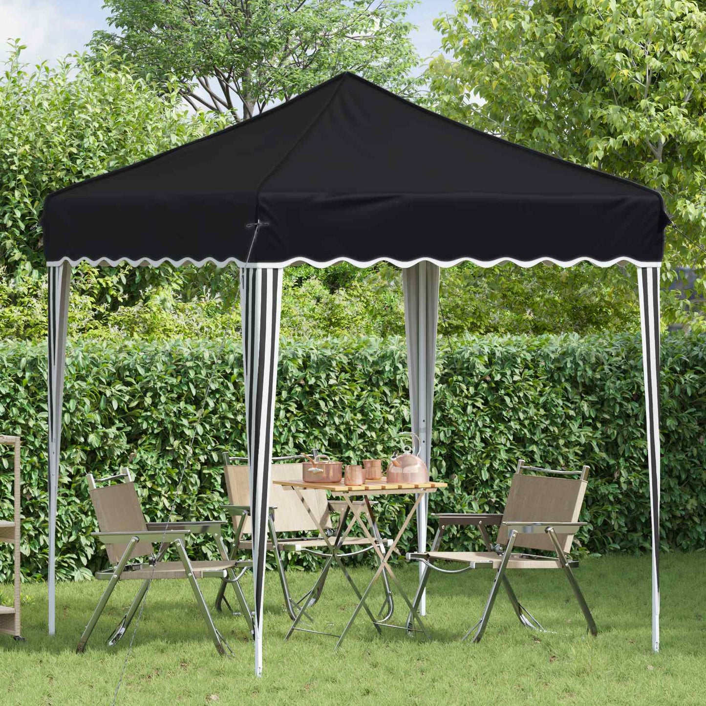 vidaXL Pop-up Party Tent 195 x 195 x 245 cm Anthracite Oxford Fabric