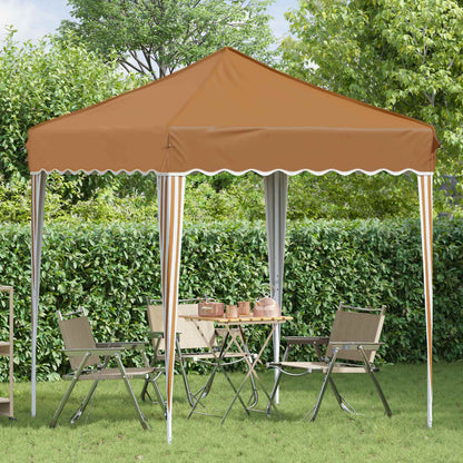 vidaXL Pop-up Party Tent 195 x 195 x 245 cm Beige Oxford Fabric