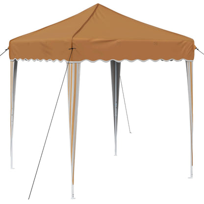 vidaXL Pop-up Party Tent 195 x 195 x 245 cm Beige Oxford Fabric