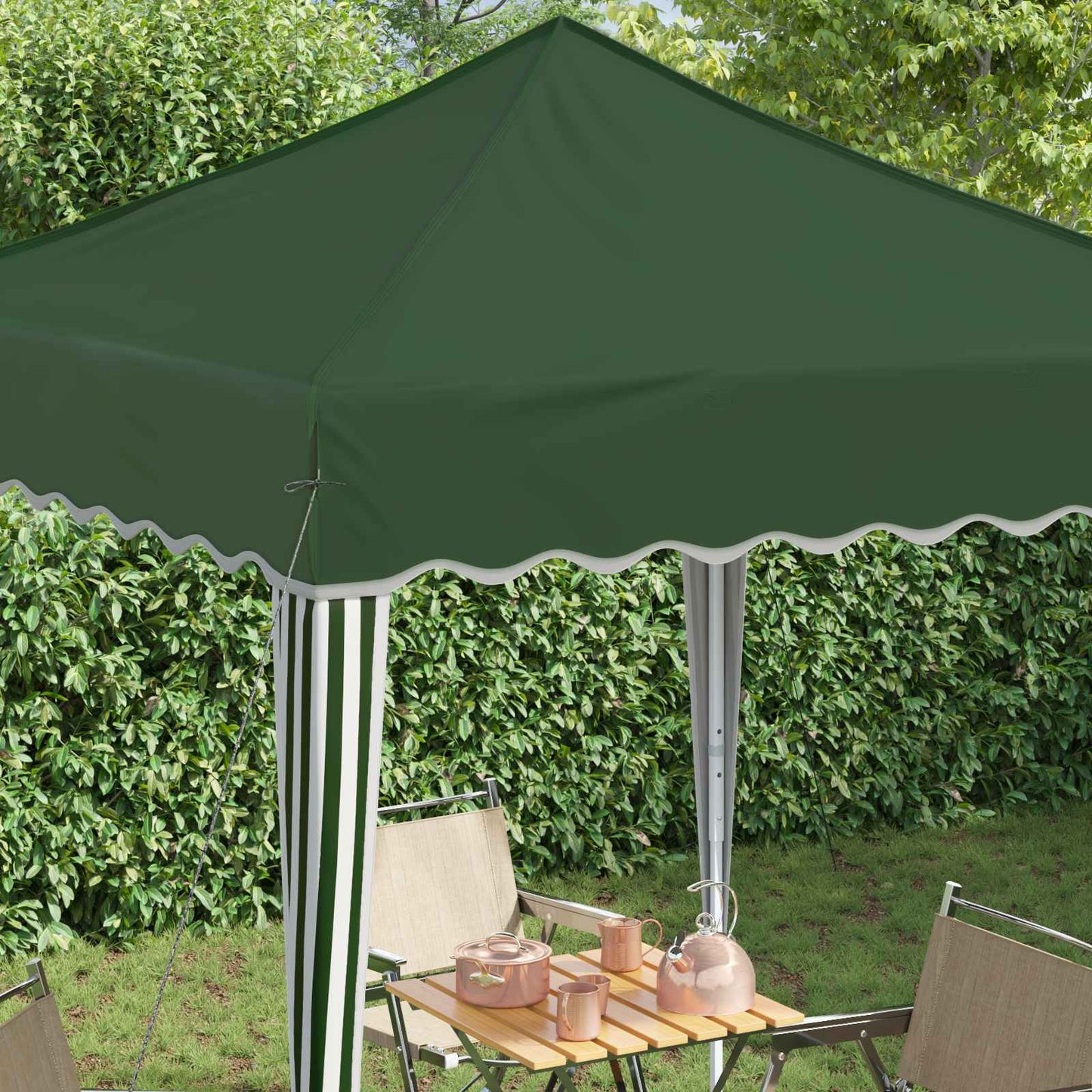 vidaXL Pop-up Party Tent Green 195 x 195 x 245 cm