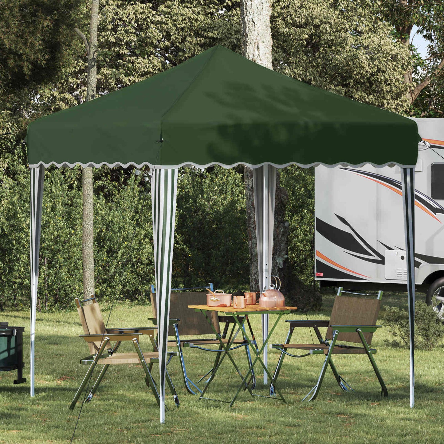 vidaXL Pop-up Party Tent Green 195 x 195 x 245 cm