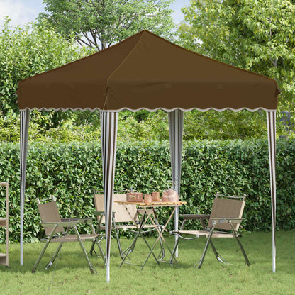 vidaXL Pop-up Party Tent 195 x 195 x 245 cm Taupe Oxford Fabric