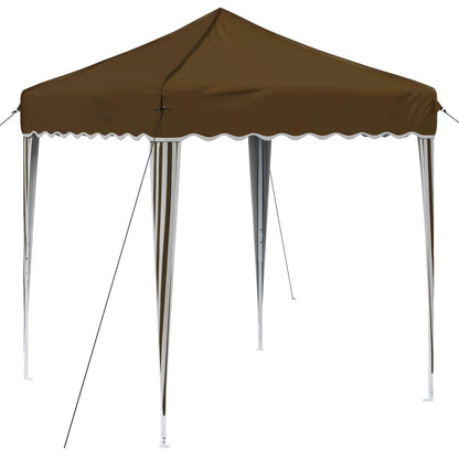 vidaXL Pop-up Party Tent 195 x 195 x 245 cm Taupe Oxford Fabric