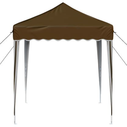 vidaXL Pop-up Party Tent 195 x 195 x 245 cm Taupe Oxford Fabric