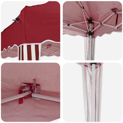 vidaXL Pop-up Party Tent 195 x 195 x 245 cm Burgundy Oxford Fabric