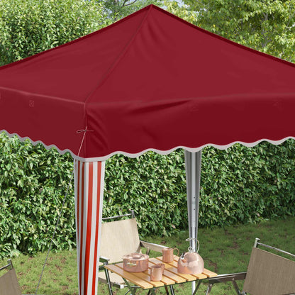 vidaXL Pop-up Party Tent 195 x 195 x 245 cm Burgundy Oxford Fabric