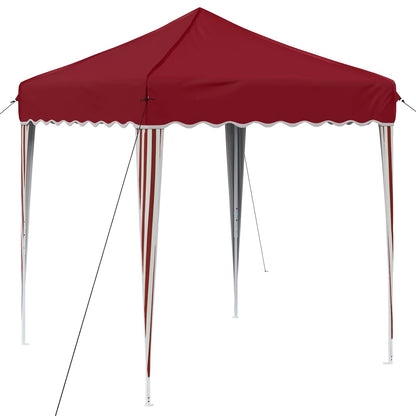 vidaXL Pop-up Party Tent 195 x 195 x 245 cm Burgundy Oxford Fabric
