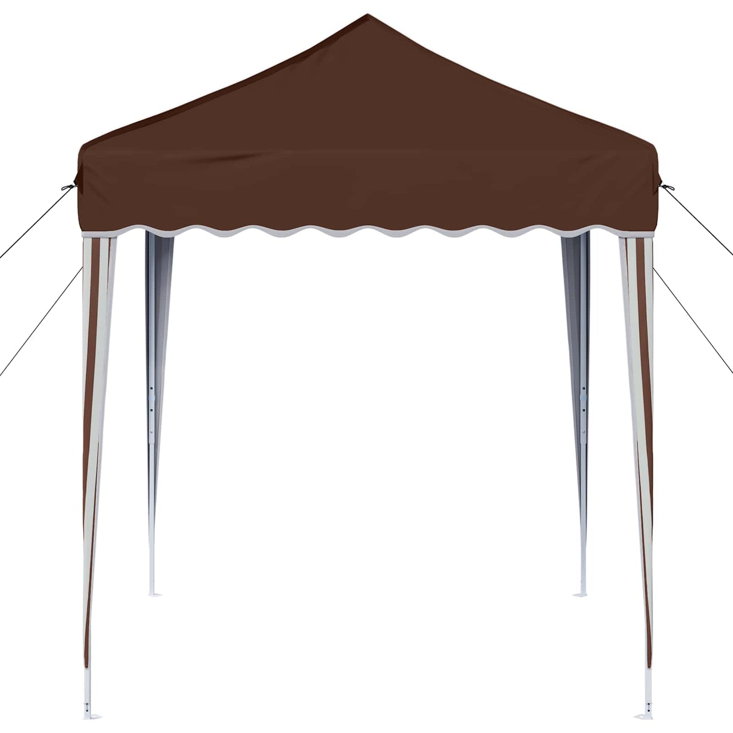 vidaXL Pop-up Party Tent 195 x 195 x 245 cm Brown Oxford Fabric