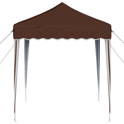 vidaXL Pop-up Party Tent 195 x 195 x 245 cm Brown Oxford Fabric
