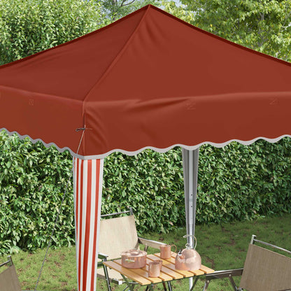 vidaXL Pop-up Party Tent 195 x 195 x 245 cm Terracotta Oxford Fabric