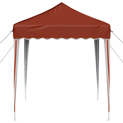 vidaXL Pop-up Party Tent 195 x 195 x 245 cm Terracotta Oxford Fabric