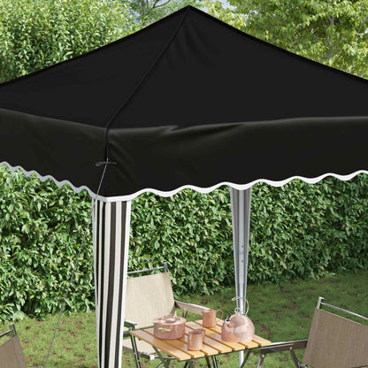 vidaXL Pop-up Party Tent 195 x 195 x 245 cm Black Oxford Fabric