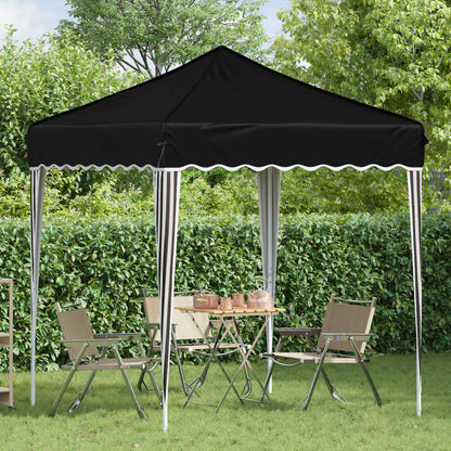 vidaXL Pop-up Party Tent 195 x 195 x 245 cm Black Oxford Fabric