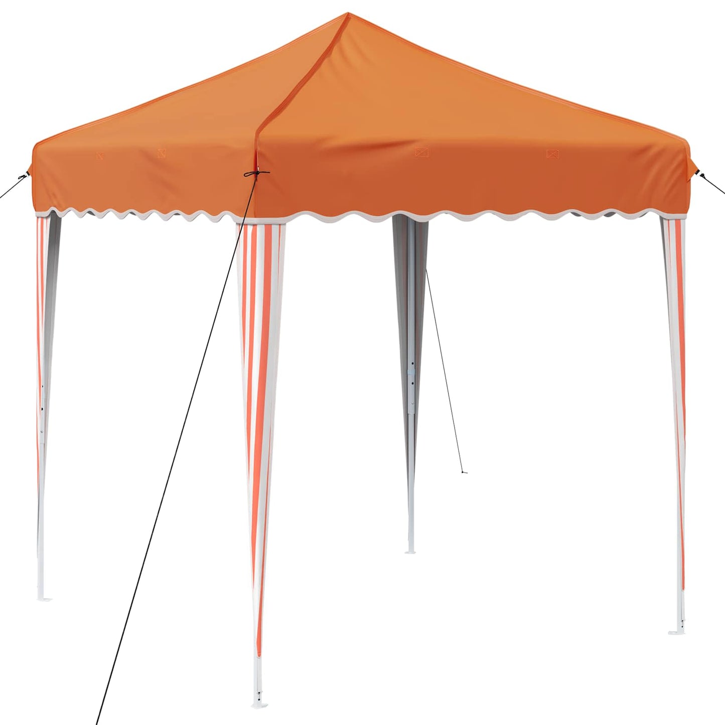vidaXL Pop-up Party Tent 195 x 195 x 245 cm Orange Oxford Fabric