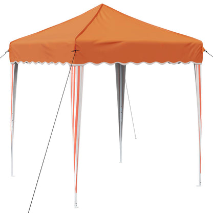 vidaXL Pop-up Party Tent 195 x 195 x 245 cm Orange Oxford Fabric