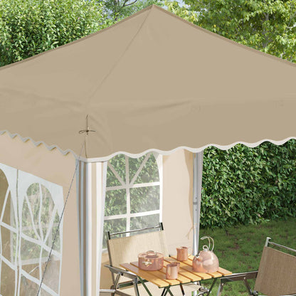 vidaXL Pop-up Party Tent 195 x 195 x 245 cm Cream Oxford Fabric