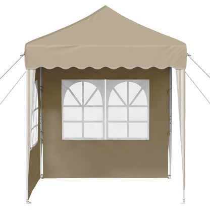 vidaXL Pop-up Party Tent 195 x 195 x 245 cm Cream Oxford Fabric