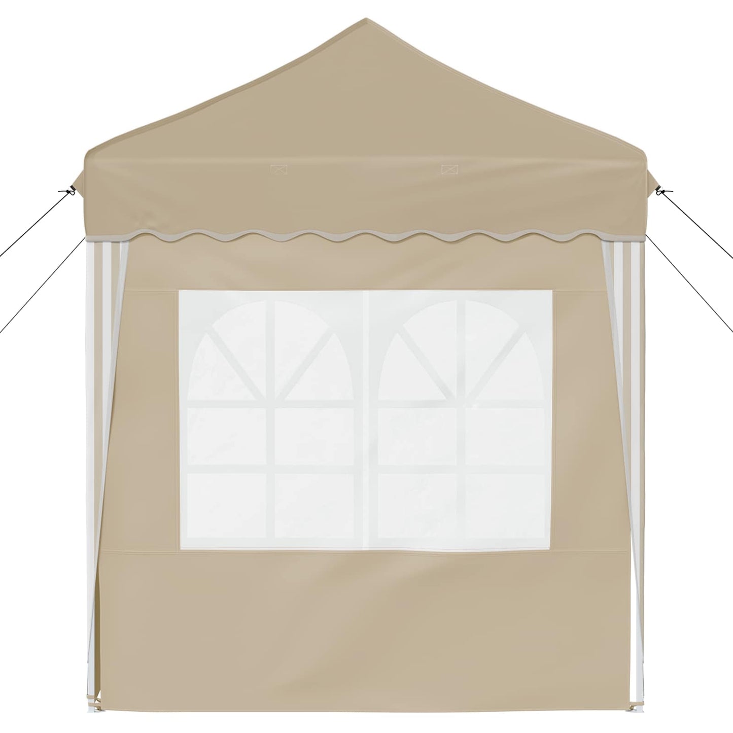 vidaXL Pop-up Party Tent 195 x 195 x 245 cm Cream Oxford Fabric