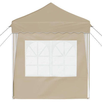 vidaXL Pop-up Party Tent 195 x 195 x 245 cm Cream Oxford Fabric