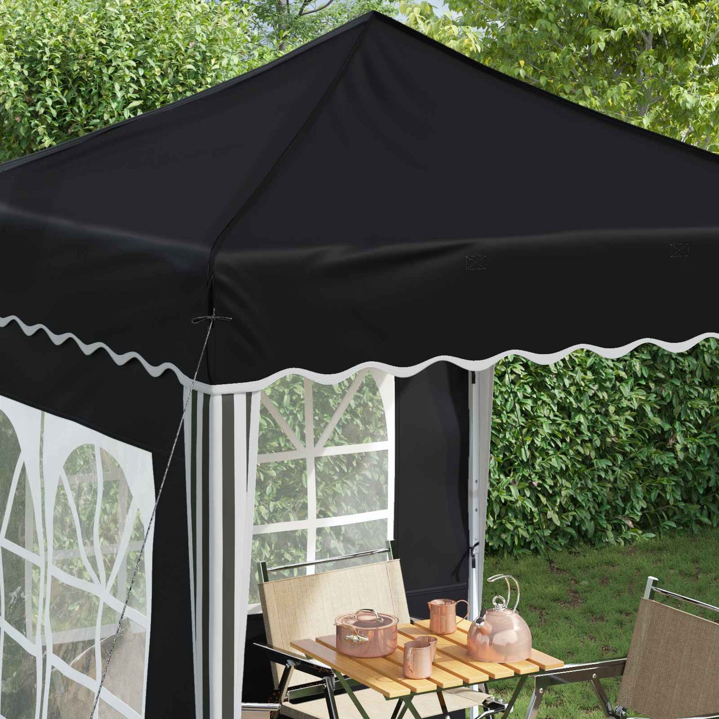 vidaXL Pop-up Party Tent 195 x 195 x 245 cm Anthracite Oxford Fabric