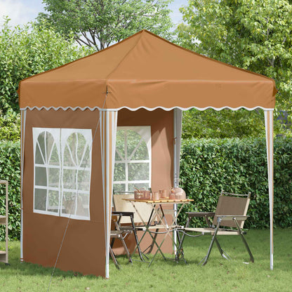 vidaXL Pop-up Party Tent 195 x 195 x 245 cm Beige Oxford Fabric