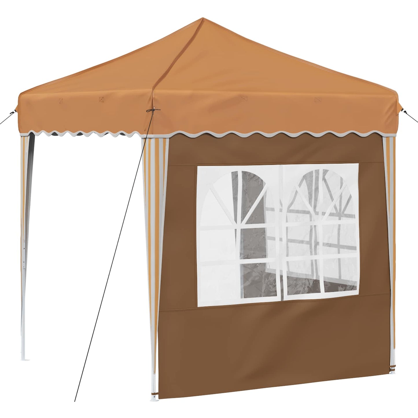 vidaXL Pop-up Party Tent 195 x 195 x 245 cm Beige Oxford Fabric