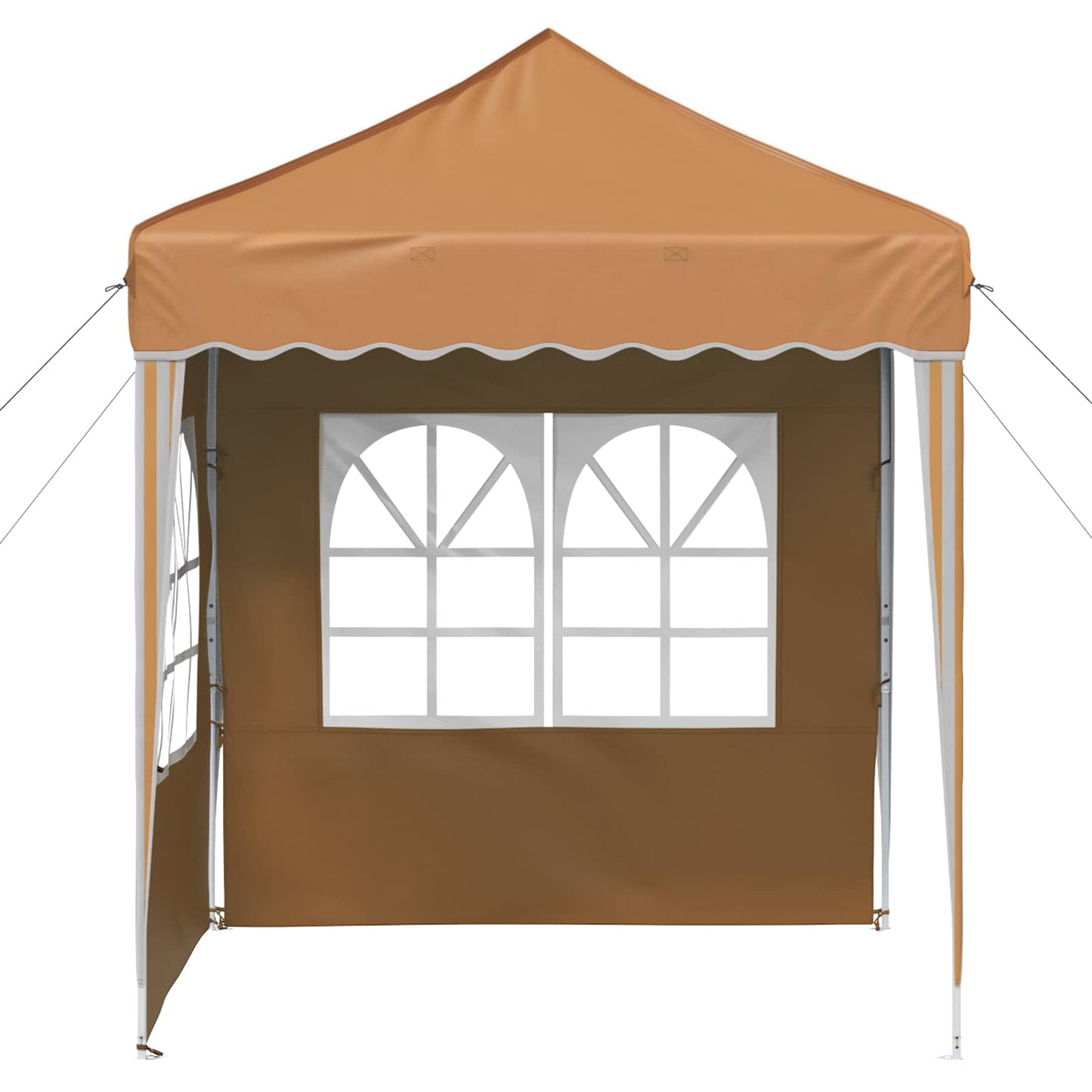 vidaXL Pop-up Party Tent 195 x 195 x 245 cm Beige Oxford Fabric