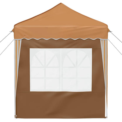vidaXL Pop-up Party Tent 195 x 195 x 245 cm Beige Oxford Fabric