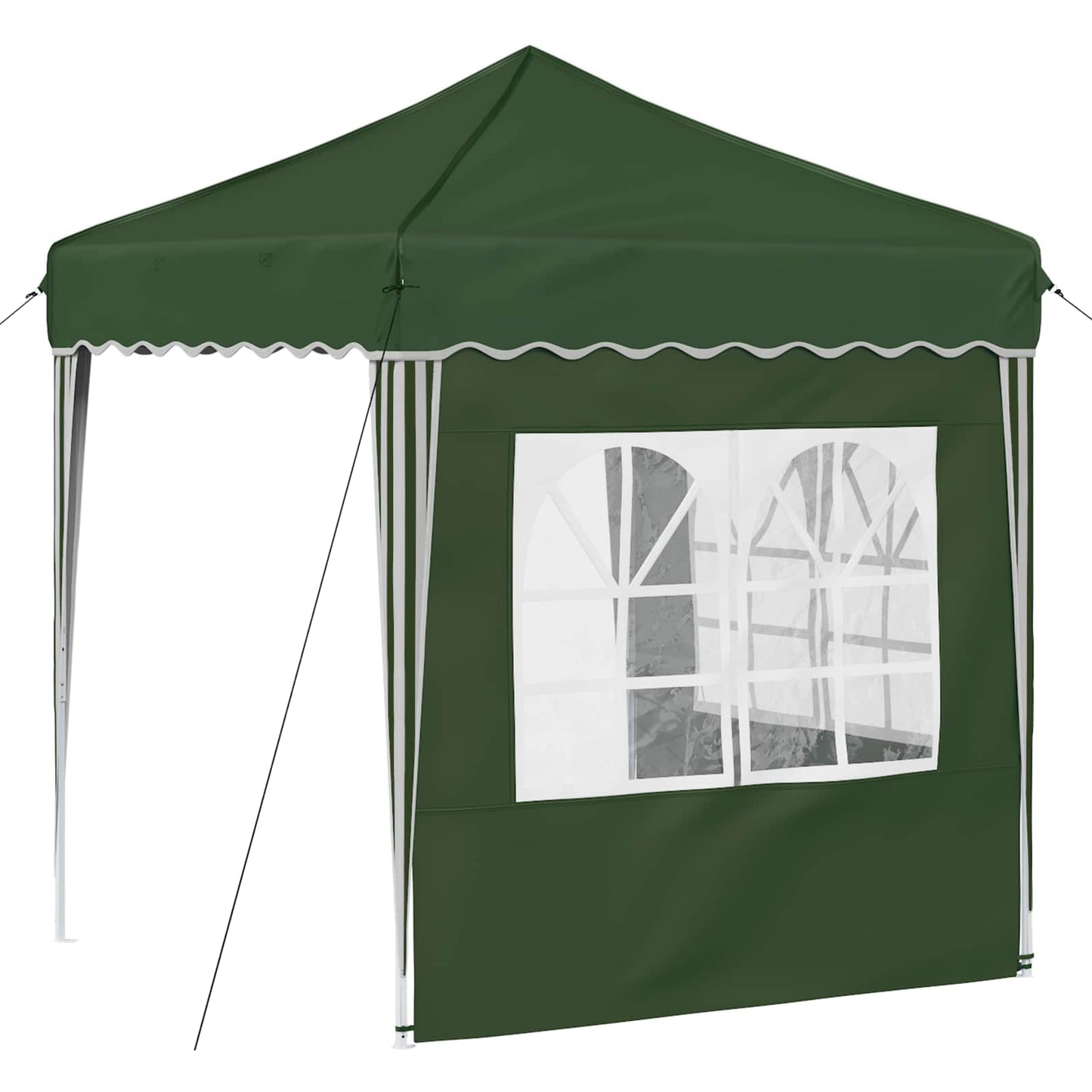 vidaXL Pop-up Party Tent 195 x 195 x 245 cm Green Oxford Fabric