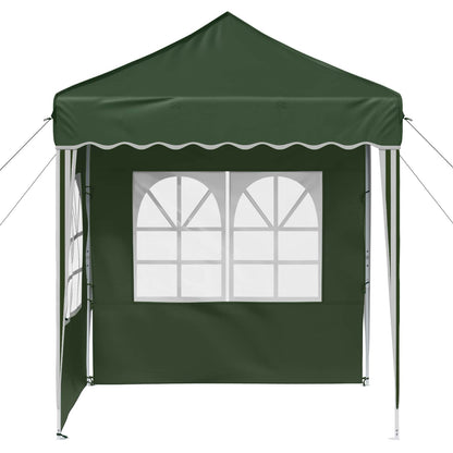 vidaXL Pop-up Party Tent 195 x 195 x 245 cm Green Oxford Fabric