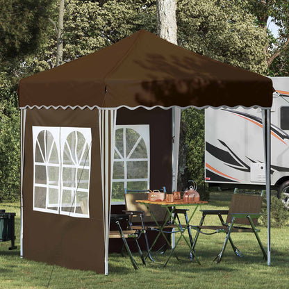 vidaXL Pop-up Party Tent 195 x 195 x 245 cm Taupe Oxford Fabric