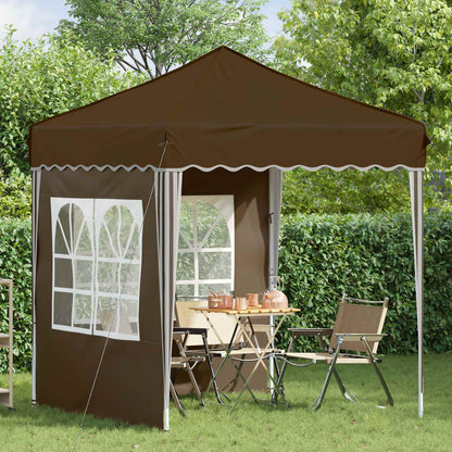 vidaXL Pop-up Party Tent 195 x 195 x 245 cm Taupe Oxford Fabric