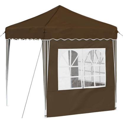 vidaXL Pop-up Party Tent 195 x 195 x 245 cm Taupe Oxford Fabric