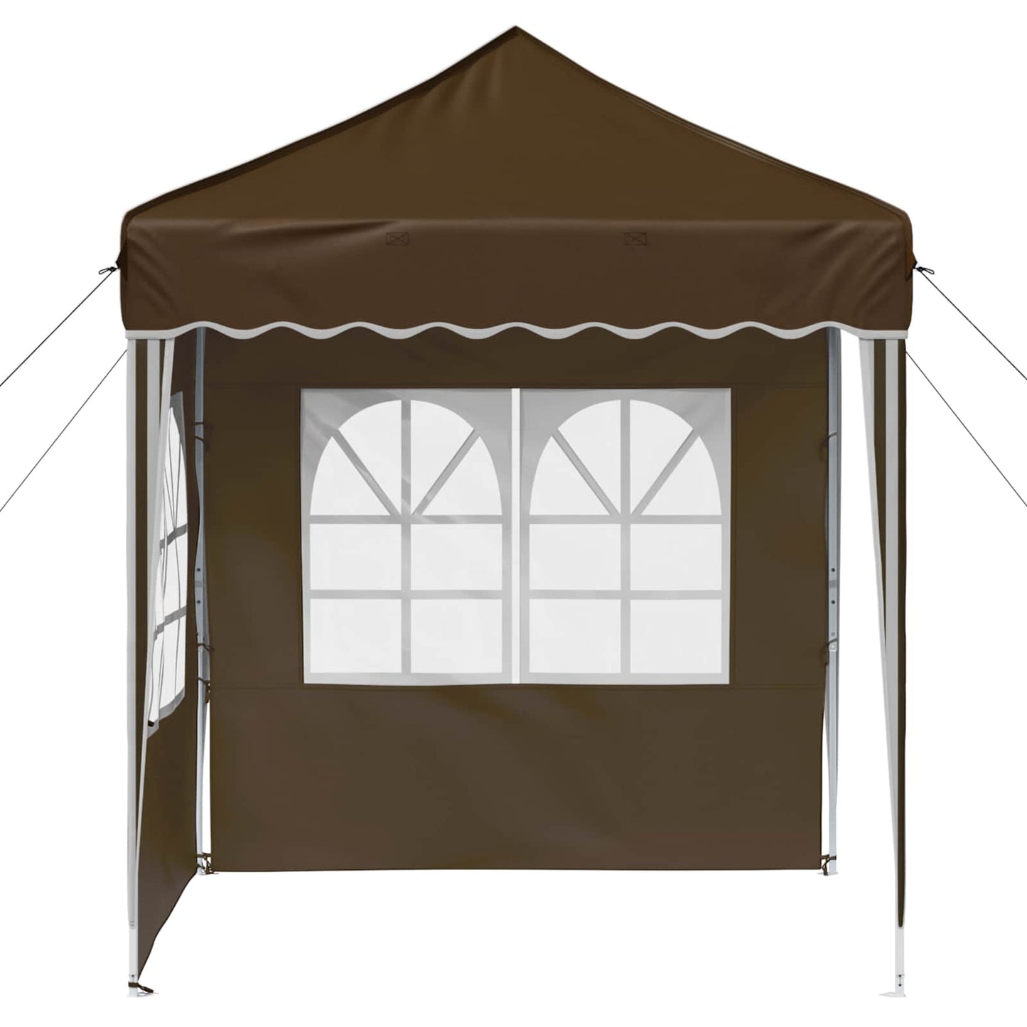 vidaXL Pop-up Party Tent 195 x 195 x 245 cm Taupe Oxford Fabric