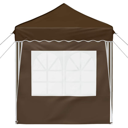 vidaXL Pop-up Party Tent 195 x 195 x 245 cm Taupe Oxford Fabric