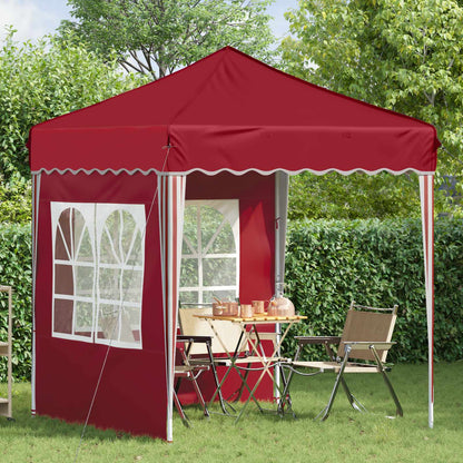 vidaXL Pop-up Party Tent 195 x 195 x 245 cm Burgundy Oxford Fabric
